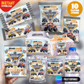 Monster Truck Bash Birthday Party Favor Bundle Canva 10 Item Boys Party Kit Arena Truck Water Bottle Chip Bag Invitation Instant Download