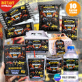 Monster Truck Birthday Party Favor Bundle Canva Editable 10 Item Boys Party Boom Crash Water Bottle Chip Bag Invitation Instant Download