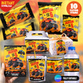 Monster Truck Bash Birthday Party Favor Bundle Canva 10 Item