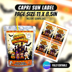 Make Halloween extra spooky with 8 editable Canva party favor templates, including chip bags, bottle labels, candy wrappers and treat packaging. Instant digital download from PXGFX.