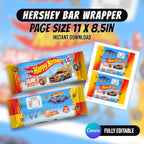Racing Car Birthday Party Favor Bundle Canva | Editable 10 Item Car Party Kit