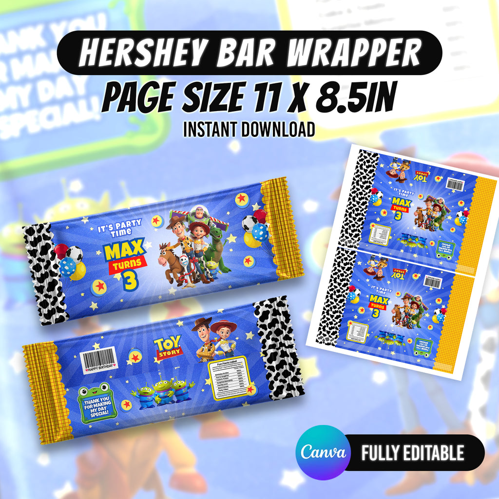 Space Cowboy Birthday Party Favor Bundle Canva | Editable 10 Item Kids Party Kit