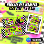 Create spooky Halloween treats with this editable Canva party favor bundle. Customize, download and print your Halloween party designs with PXGFX.