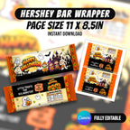 Make Halloween extra spooky with 8 editable Canva party favor templates, including chip bags, bottle labels, candy wrappers and treat packaging. Instant digital download from PXGFX.