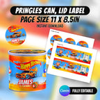 Racing Car Birthday Party Favor Bundle Canva | Editable 10 Item Car Party Kit