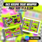 Create spooky Halloween treats with this editable Canva party favor bundle. Customize, download and print your Halloween party designs with PXGFX.