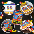 Kids Birthday Toy Car Favor Template Canva Editable Racing Car Party Favor