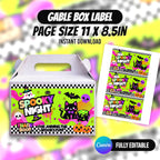 Create spooky Halloween treats with this editable Canva party favor bundle. Customize, download and print your Halloween party designs with PXGFX.