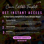 Monster Truck Bash Birthday Party Favor Bundle Canva 10 Item