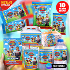 Paw Patrol Theme Birthday Party Favor Bundle