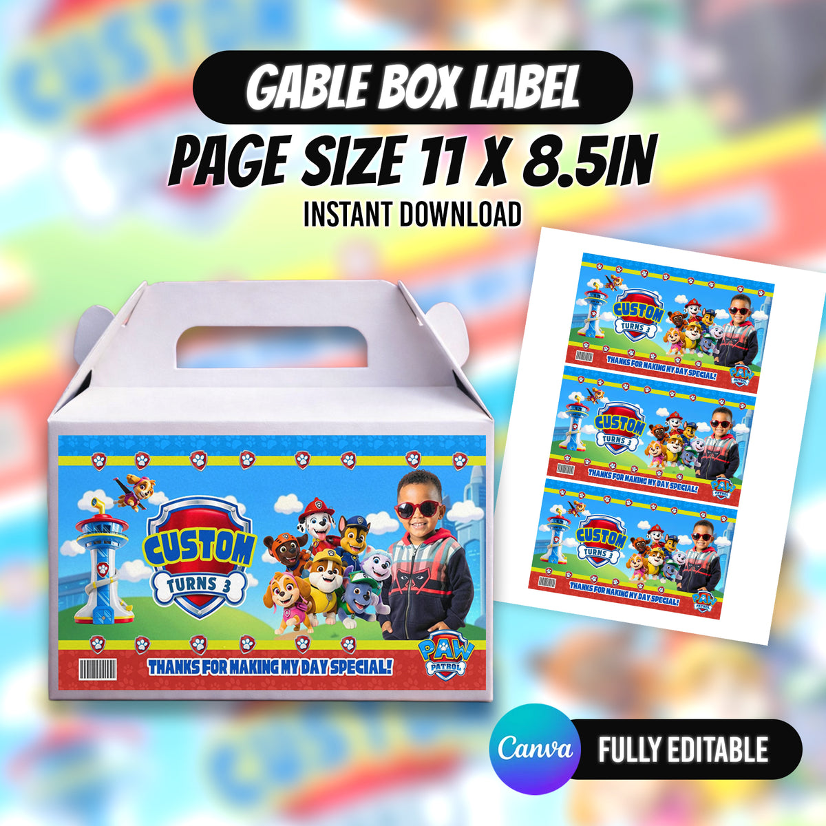 Paw Patrol Theme Birthday Party Favor Bundle 10 Item Party Favor Bundle