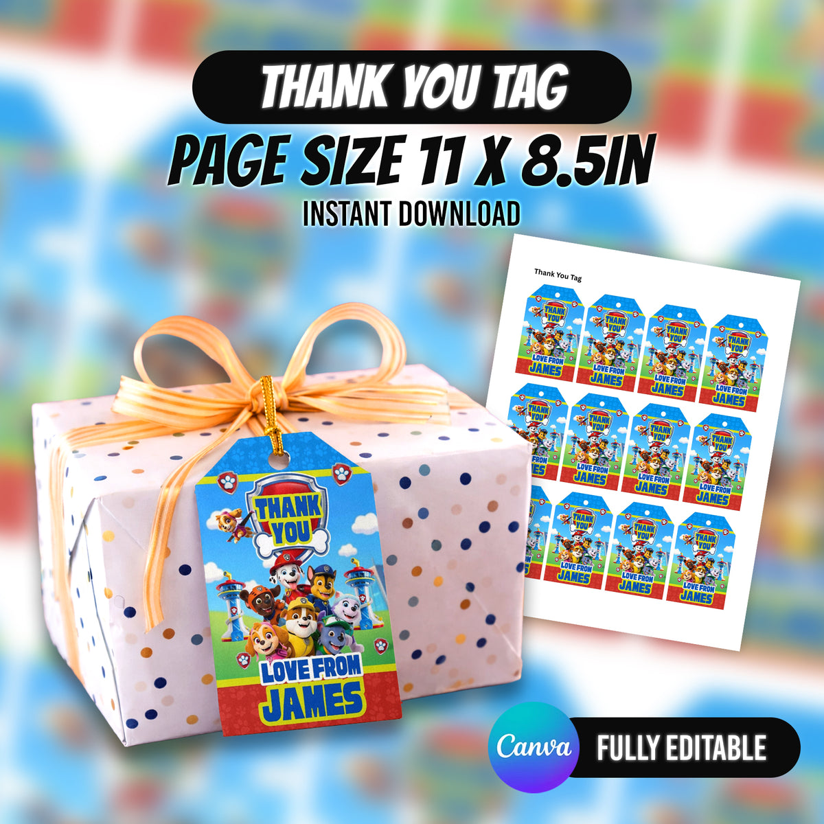 Paw Patrol Theme Birthday Party Favor Bundle 10 Item Party Favor Bundle