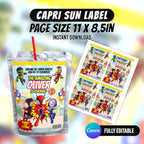 Spider Superhero Birthday Party Favor Bundle 10 Party Favor Items