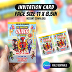Spider Superhero Birthday Party Favor Bundle 10 Party Favor Items